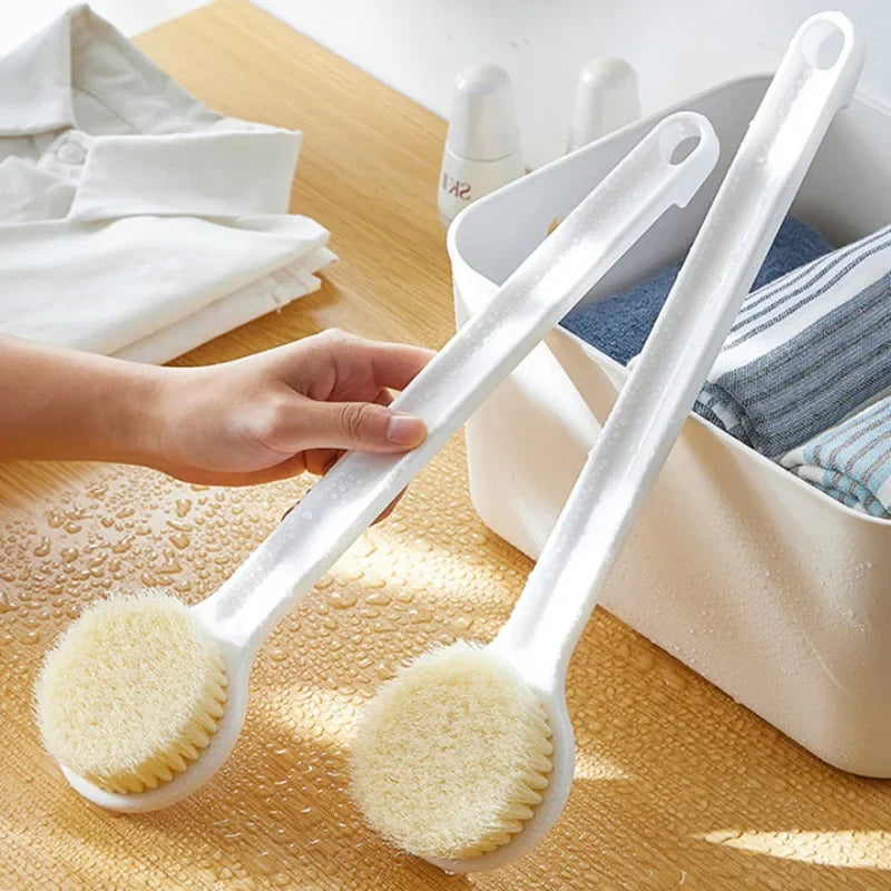 2023New Bath Brush Long Handle Exfoliating Scrub Skin Massager Exfoliation Bathroom Brush Back Body Bath Shower Cleaning Brushes