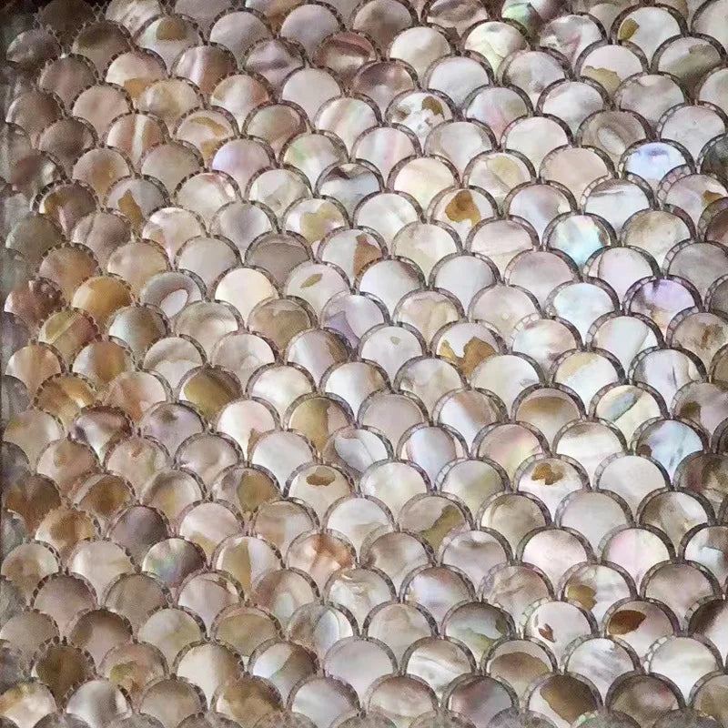 30*30Cm Natural Pearl Shell Mosaic Wallpaper for Living Room Kitchen Tv Backdrop Home Decoration Shell Crafts