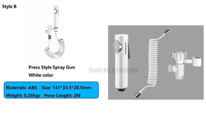 For Xiaomi Youpin Toilet Stainless Steel Handheld Faucet Pressurized Flusher Bidet Sprayer Set Shower Water Nozzle Sprayer