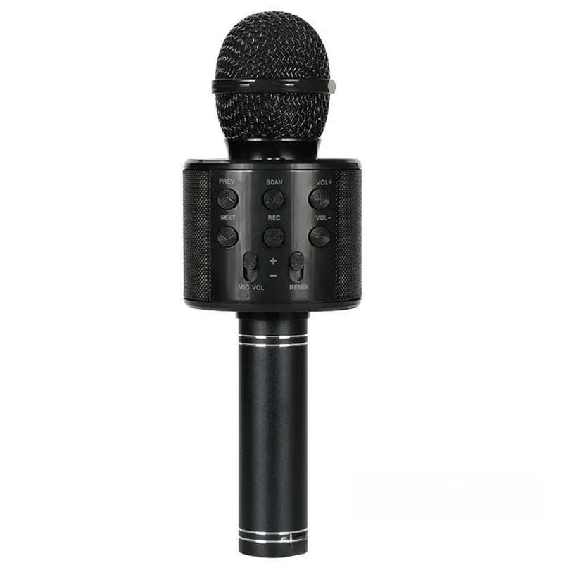 Wireless Bluetooth Karaoke Microphone Speaker 5 in 1 Handheld Rechargeable Microphone for Home Party Singing Meeting