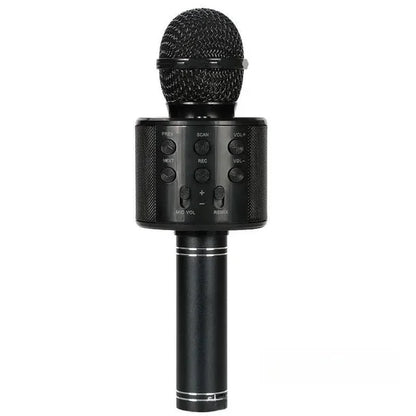 Wireless Bluetooth Karaoke Microphone Speaker 5 in 1 Handheld Rechargeable Microphone for Home Party Singing Meeting