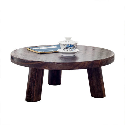 Coffee Tables Low Table Solid Wood Table Mini round Table Coffee Table Japanese Style Tatami Table Tea Table Meubles 40/50*21Cm