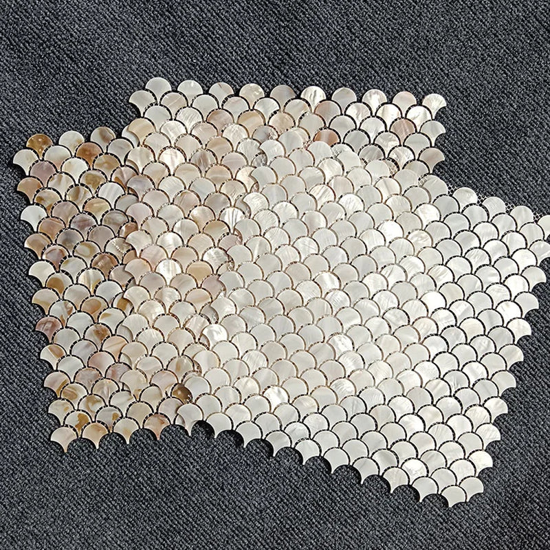 30*30Cm Natural Pearl Shell Mosaic Wallpaper for Living Room Kitchen Tv Backdrop Home Decoration Shell Crafts